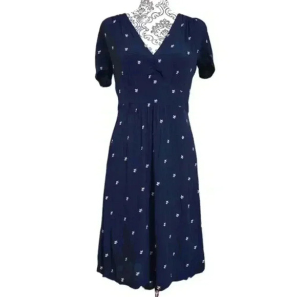 Sessùn  Bang Bang Dress Women S Navy Witchy Boho Angel Fairy Whimsigoth Prairie - Picture 2 of 16